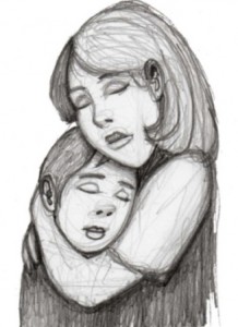 dessin amour maternel - Grandir pour guérir - Syndrome de Peter Pan